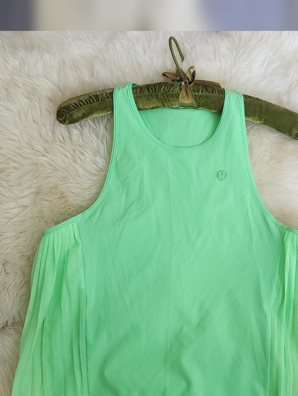 lululemon athletica Neon Mint Green Athletic Tank